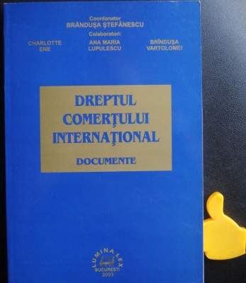 Dreptul comertului international documente Brandusa Stefanescu foto