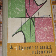 myh 34s - Eugen Radu - Elemente de analiza matematica - Clasa 11 - ed 1979