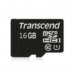 Card memorie Transcend Micro SDHC 16 GB, clasa 10, UHS1, foto