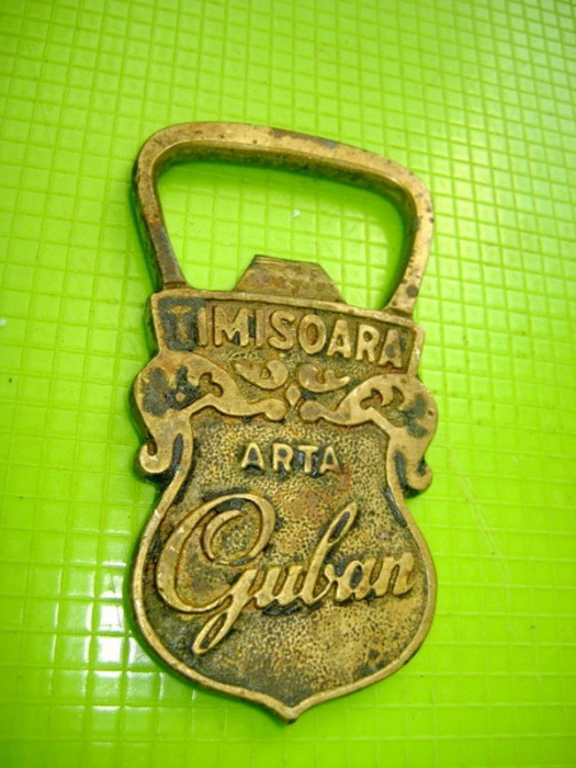 9382- Arta Guban Timisoara 1930-Desfacator Art Deco bronz.