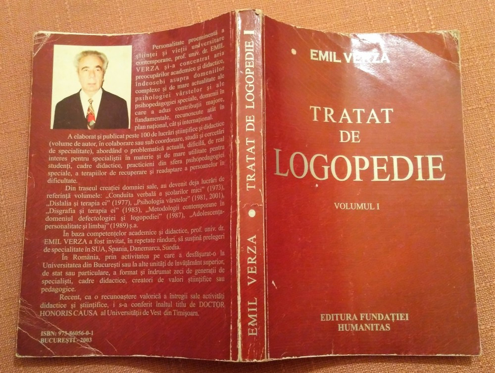 Tratat De Logopedie. Volumul I - Emil Verza | arhiva Okazii.ro