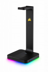 Casti Corsair Premium Gaming Headset Stand ST100 RGB, 7.1 Surround Sound (EU) foto