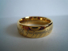 Inel Lord of the Rings The one Ring din Tungsten foto