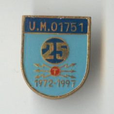 UNITATE MILITARA TRANSMISIUNI - UM 01751 - Insigna RARA