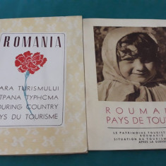 PLIANATE TURISM *ROUMANIE PAYS DE TOURSIME* ROMÂNIA ȚATA TURISMULUI/ O.N.T/1940*