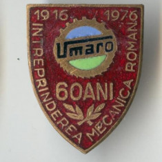 UMARO - INDUSTRIE ROMANEASCA - Insigna 1976 - email RARA