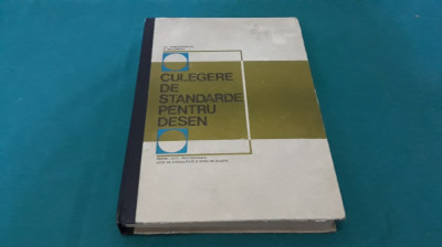 CULEGERE DE STANDARDE PENTRU DESEN /AL. CONSTANTINESCU/ 1973 * foto