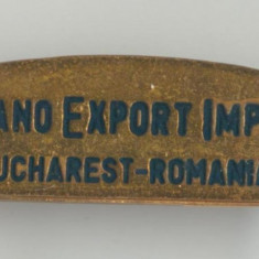 MECANO - EXPORT IMPORT BUCURESTI ROMANIA - Insigna RARA