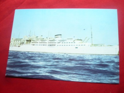 Ilustrata - Motonava Transilvania ( care s-a scufundat) circulat 1963 foto