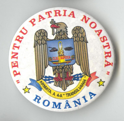 Insigna militara ARMATA A 4 A - PENTRU PATRIA NOASTRA ROMANIA foto