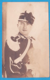 FOTOGRAFIE TIP CARTE POSTALA CU CADRU MILITAR DIN ARMATA LUI CAROL II - 1934