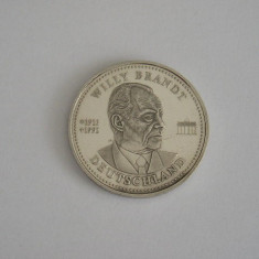 BREFC7 - MONEDA/MEDALIE - TEMATICA POLITICA - WILLY BRANDT - GERMANIA - 1992