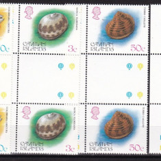 Cayman 1984 fauna marina MI 522-25 MNH w52