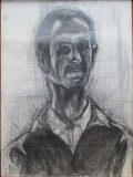 Portret de barbat. Autoportret ? - semnat J.Alexander