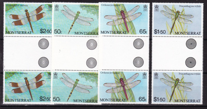 Montserrat 1983 fauna libelule MI 503-506 MNH w52