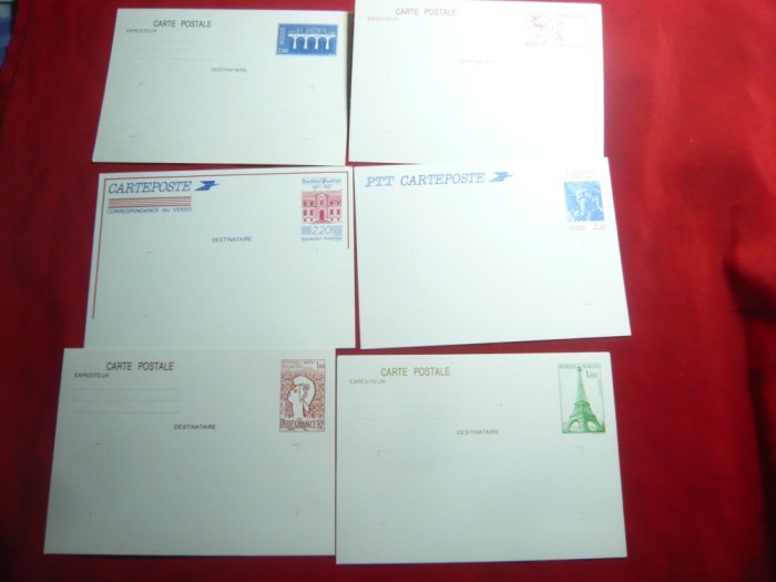 Set 6 Carti Postale oficiale Franta