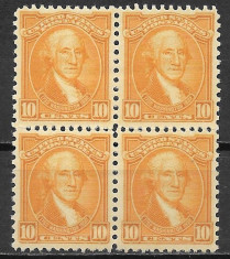 SUA 1932, bloc de 4 timbre foto