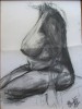 Tors Femeie, J. Alexander, Carbune pe Hartie, 100x70cm, Tablou Semnat, Pictor Strain