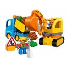 Camion si excavator pe senile LEGO DUPLO (10812) foto