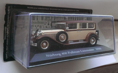 Macheta Mercedes Nurburg 460 Pullman Limousine 1929 - Altaya 1/43 foto