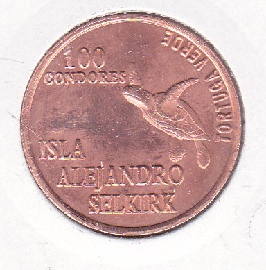 bnk mnd Arh. Juan Fernandez - Alejandro Selkirk Isl. 100 condores 2014 unc