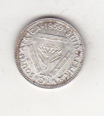 bnk mnd Africa de Sud 3 pence 1959 argint