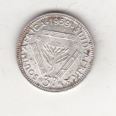 bnk mnd Africa de Sud 3 pence 1959 argint