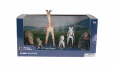 Set 6 figurine - Hipopotami, Zebre, Girafa si Gorila foto