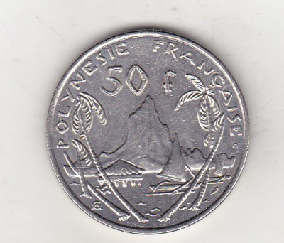 bnk mnd Polinezia Polinesia franceza 50 franci 2001 unc foto
