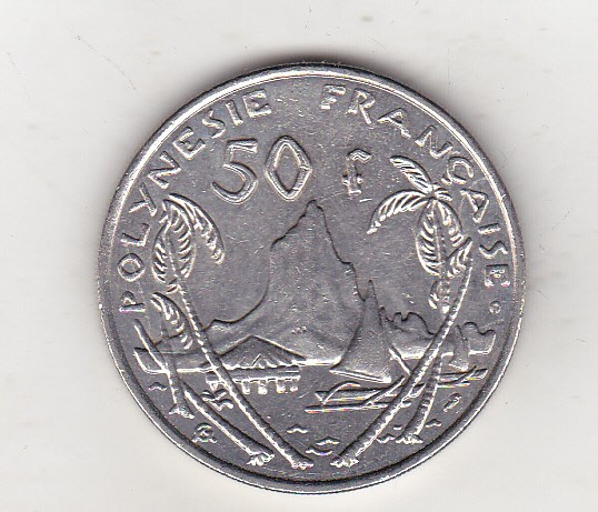 bnk mnd Polinezia Polinesia franceza 50 franci 2001 unc
