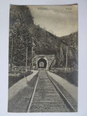 Carte postala Busteni-Tunelul feroviar,circulata 1924 foto