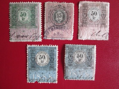 TIMBRE AUSTRIA FISCALE LOT NEUZAT foto