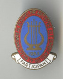 1953 PARTICIPANT la al 3 lea Conc ECHIPELOR ARTISTICE SINDICALE Insigna SUPERBA