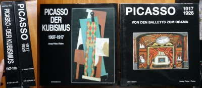 Joseph Palau , Picasso , 1907 - 1917 ; 1917 - 1926 , 2 volume mari in etui foto