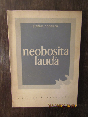 NEOBOSITA LAUDA-STEFAN POPESCU( DEDICATIE ) foto