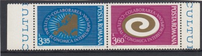 ROMANIA 1973 LP 822 COLABORAREA CULTURAL ECONOMICA MNH foto