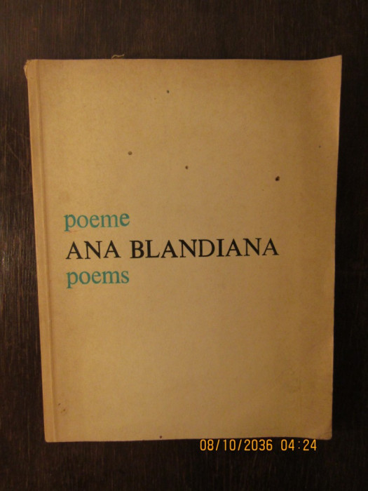 POEME -ANA BLANDIANA, 1982