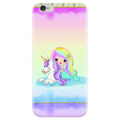 Husa silicon pentru Apple Iphone 5, Mermaid Unicorn Play foto