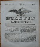 Cumpara ieftin Ziarul Buletin , gazeta oficiala a Principatului Valahiei , nr. 8 , 1841