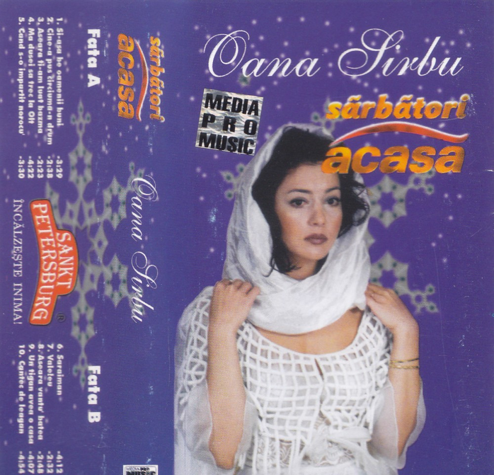 Caseta audio: Oana Sarbu - Sarbatori Acasa ( originala, stare foarte buna  ), Casete audio | Okazii.ro
