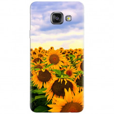 Husa silicon pentru Samsung Galaxy A7 2016, Sunflowers foto