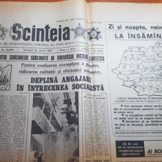 ziarul scanteia 18 aprilie 1987-articol despre festivalul cantarea romaniei