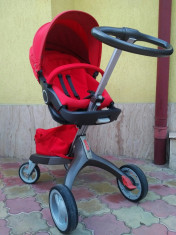 Stokke Xplory rosu 2 in 1 componenta sport si scoica foto