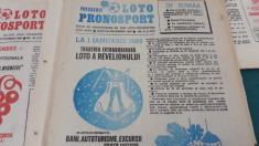 PROGRAMUL LOTO PRONOSPORT 1987* 45NUMERE DIFERITE foto