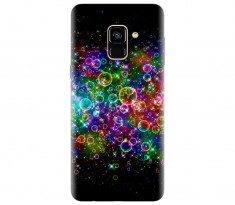 Husa silicon pentru Samsung Galaxy A6, Rainbow Colored Soap Bubbles foto