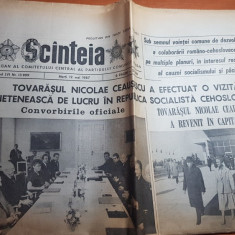 ziarul scanteia 12 mai 1987-vizita lui ceausescu in cehoslovacia