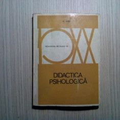 DIDACTICA PSIHOLOGICA - Hans Aebli - Pedagogia Secolului XX, 1973, 206 p.