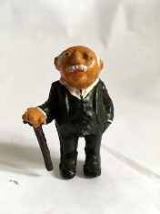 Figurina romaneasca anii 80, batran / mos din Muppets Show, cauciuc, 5.5cm foto