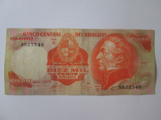 Uruguay 10 000 Pesos 1974 foto