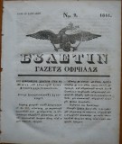 Ziarul Buletin , gazeta oficiala a Principatului Valahiei , nr. 2 , 1841